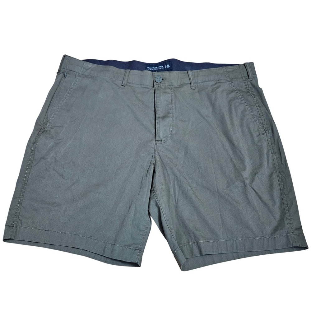 Abercrombie & Fitch Mens All Day Short Stretch Olive Green Chino Shorts XL 38